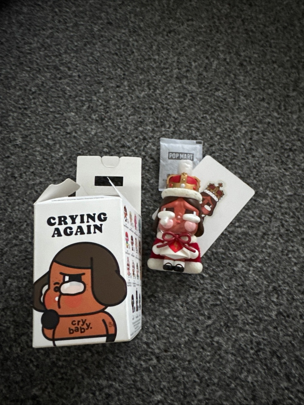 Pop Mart Crying Again Red & White King Figure - PopMart